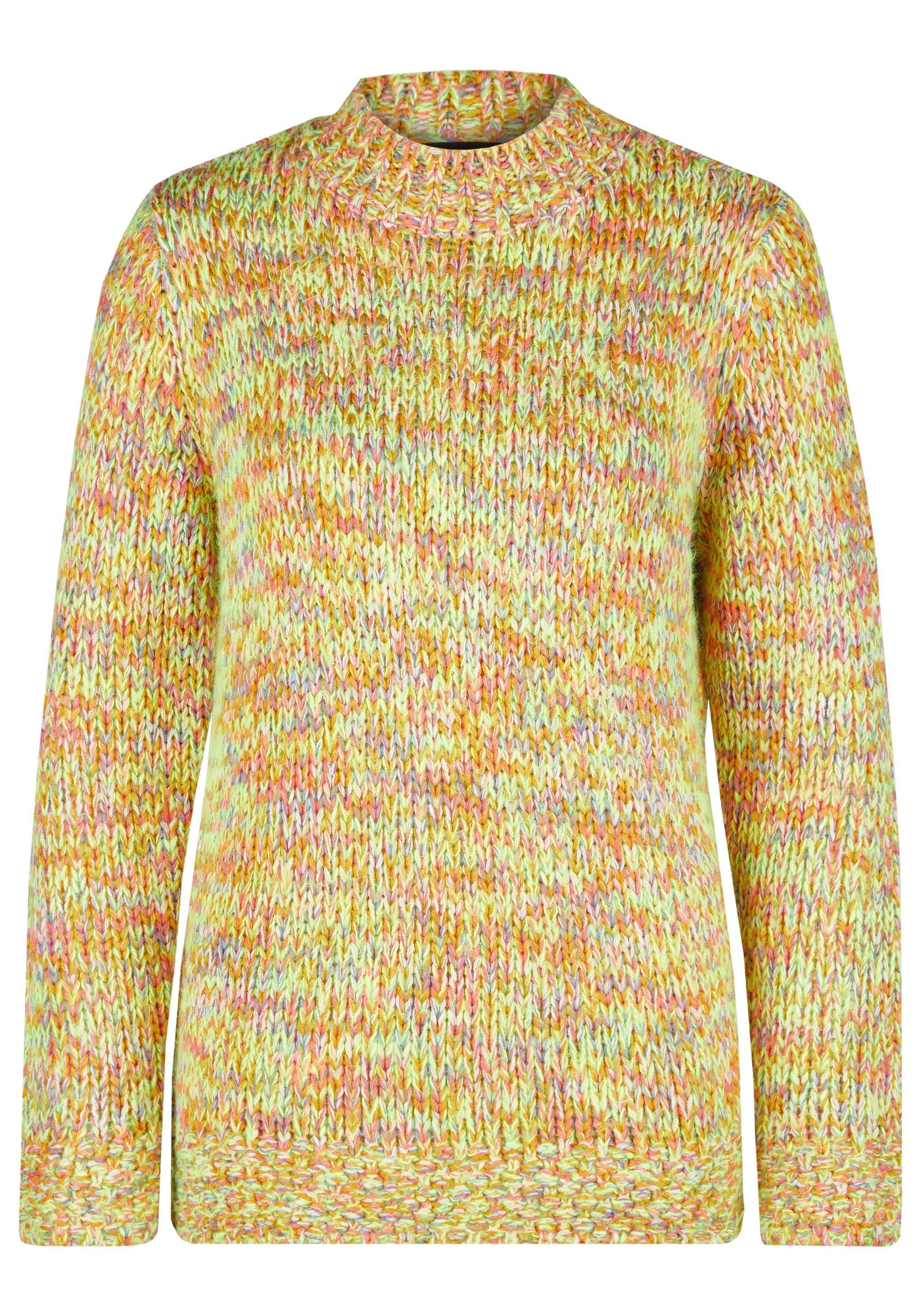 NAVIGAZIONE Stehkragenpullover mit abgesetztem Bund