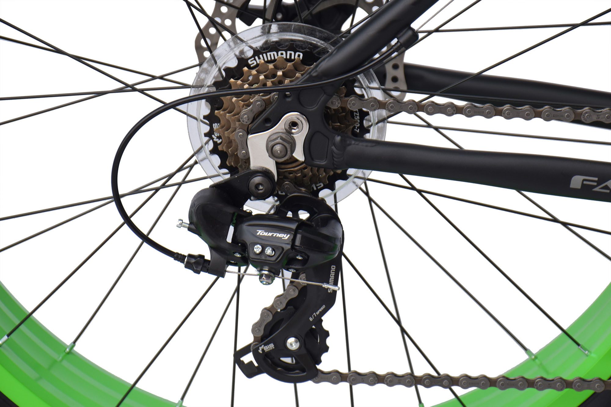 WYNN Fatbike FAT2.0, 7-speed Shimano Tourney derailleur, chain drive