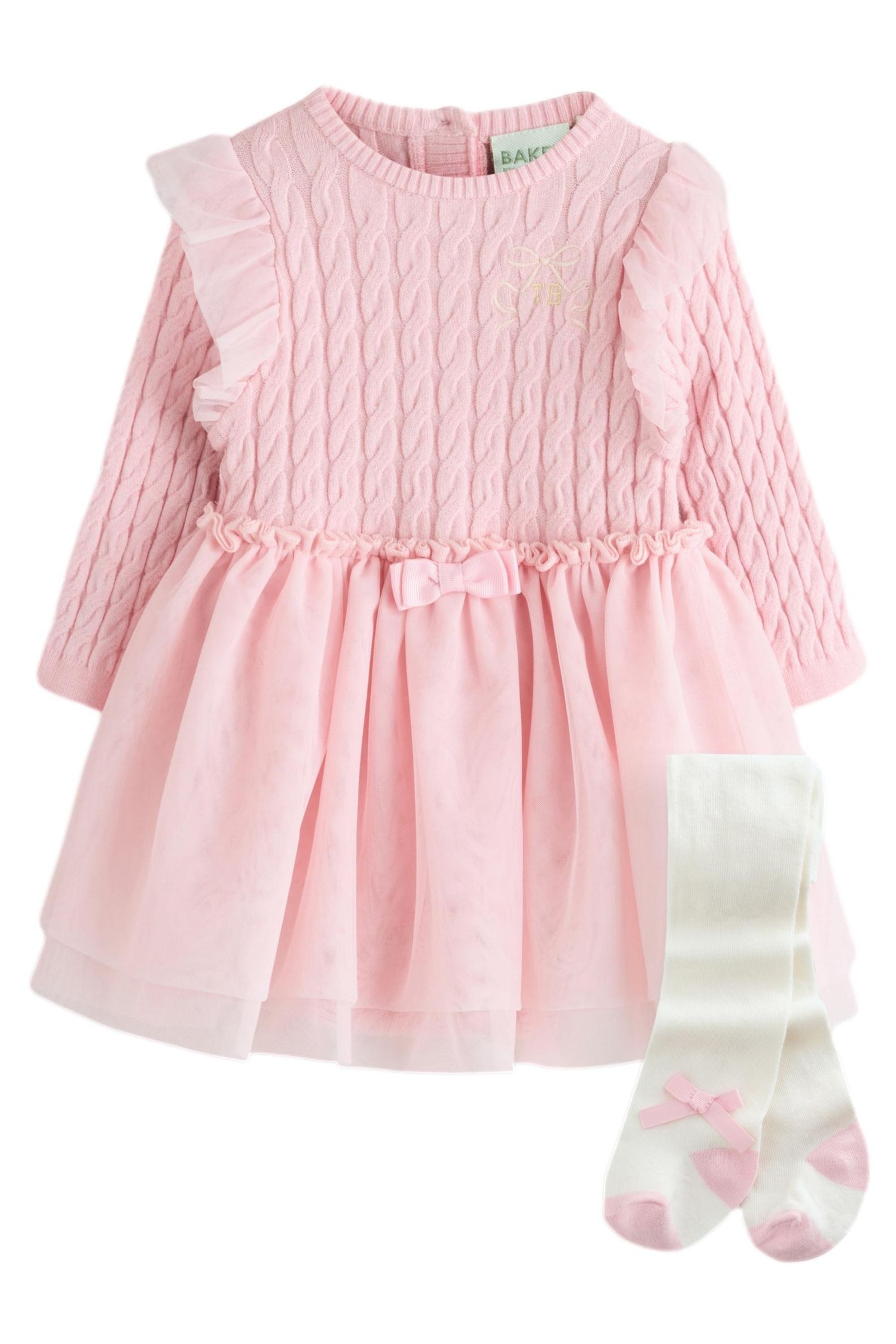 Baker by Ted Baker Strickkleid Baker by Ted Baker Strickkleid + Strumpfhose, (2-tlg)