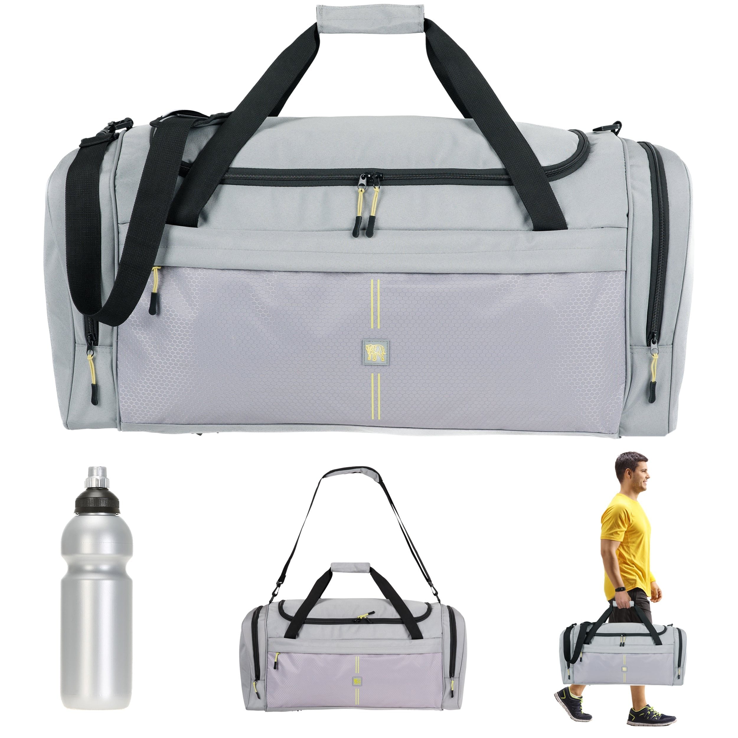 ELEPHANT Sporttasche sehr groß Saunatasche Reisetasche Maxi XL 70 cm, 65 Liter Gym Tasche Fußballtasche XXL + Trinkflasche