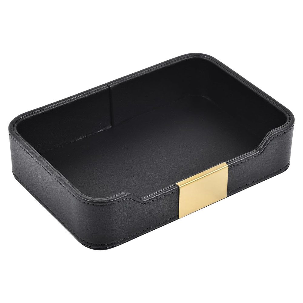 AFKSMILE Dekotablett Lederschale Schlüsselschale Aufbewahrung Schlüsselablage Organizer, Ablage Tablett Schale für Schlüssel, Flur zu halten Schmuck, Uhren