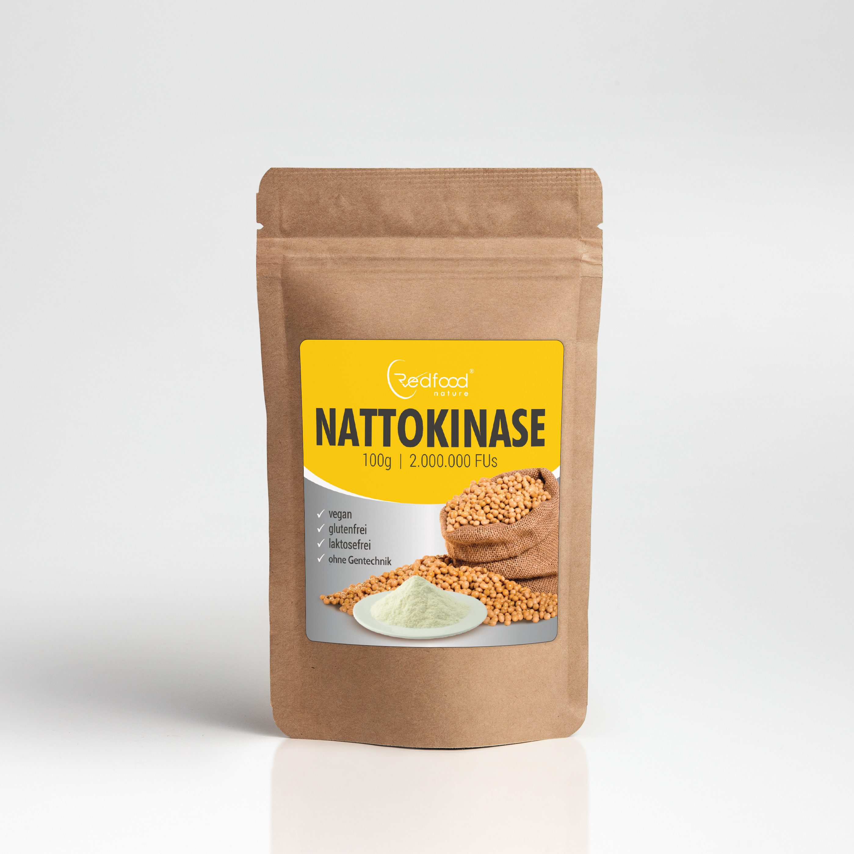 Redfood Nattokinase Pulver 100g Pulver, 1 er 1 St., 100 g