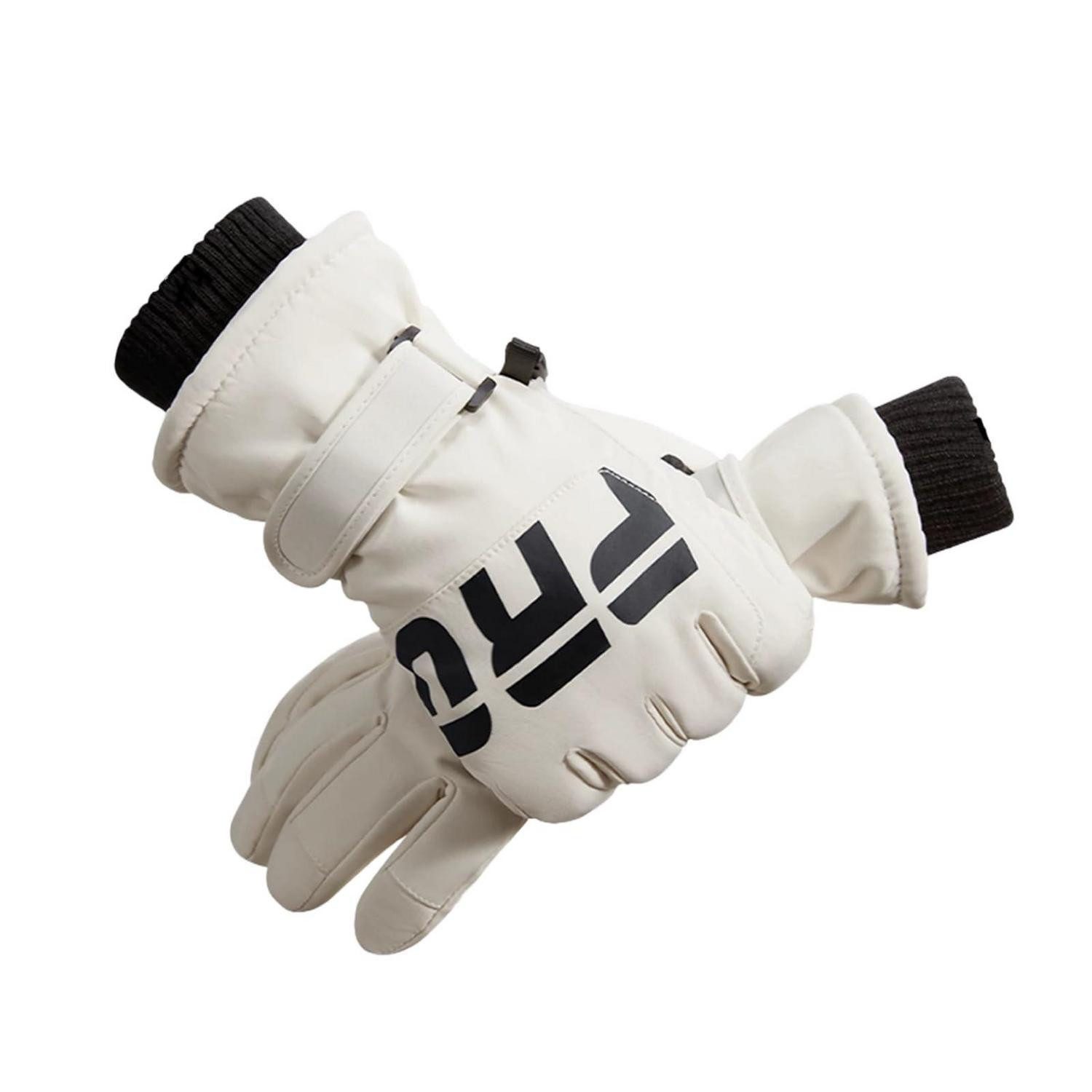 LuxusKollektion Skihandschuhe Unisex Winterhandschuhe warm Touchscreen XL Weiß (1-St)