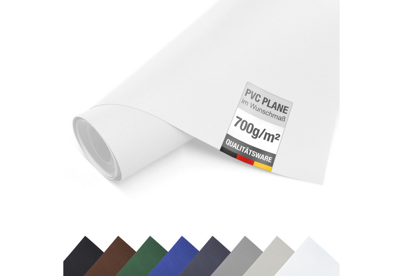 ANKO Planen Schutzplane LKW PVC Plane 700 g/m² Meterware Plane Premium, Abdeckplane Gewebeplane Schutzplane hochwertig matt