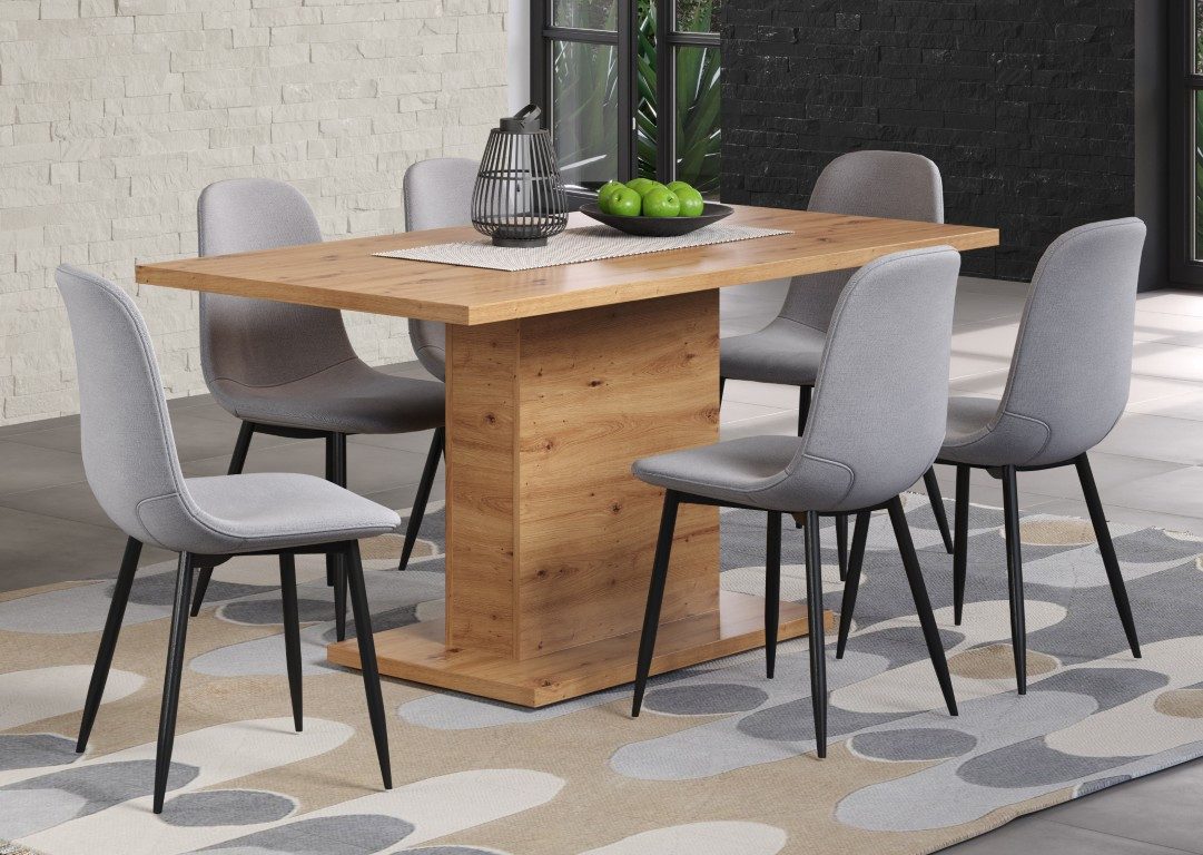 Esstisch Esstisch Säulentisch Follow, 160 x 80, Artisan Eiche