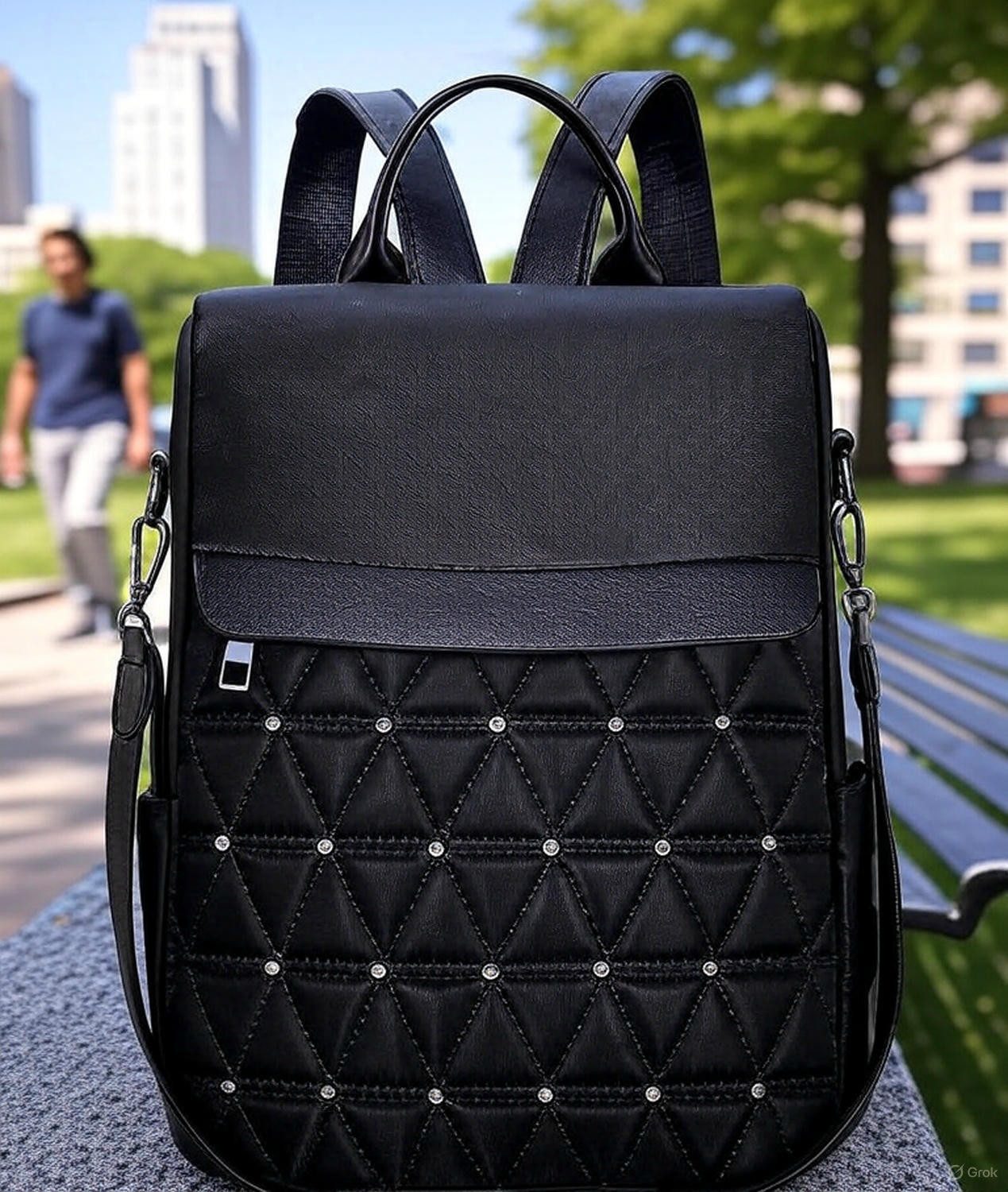 M-Diamant Rucksack Damen Rucksack alltägliche Umhängetasche Schultertasche Reisetasche