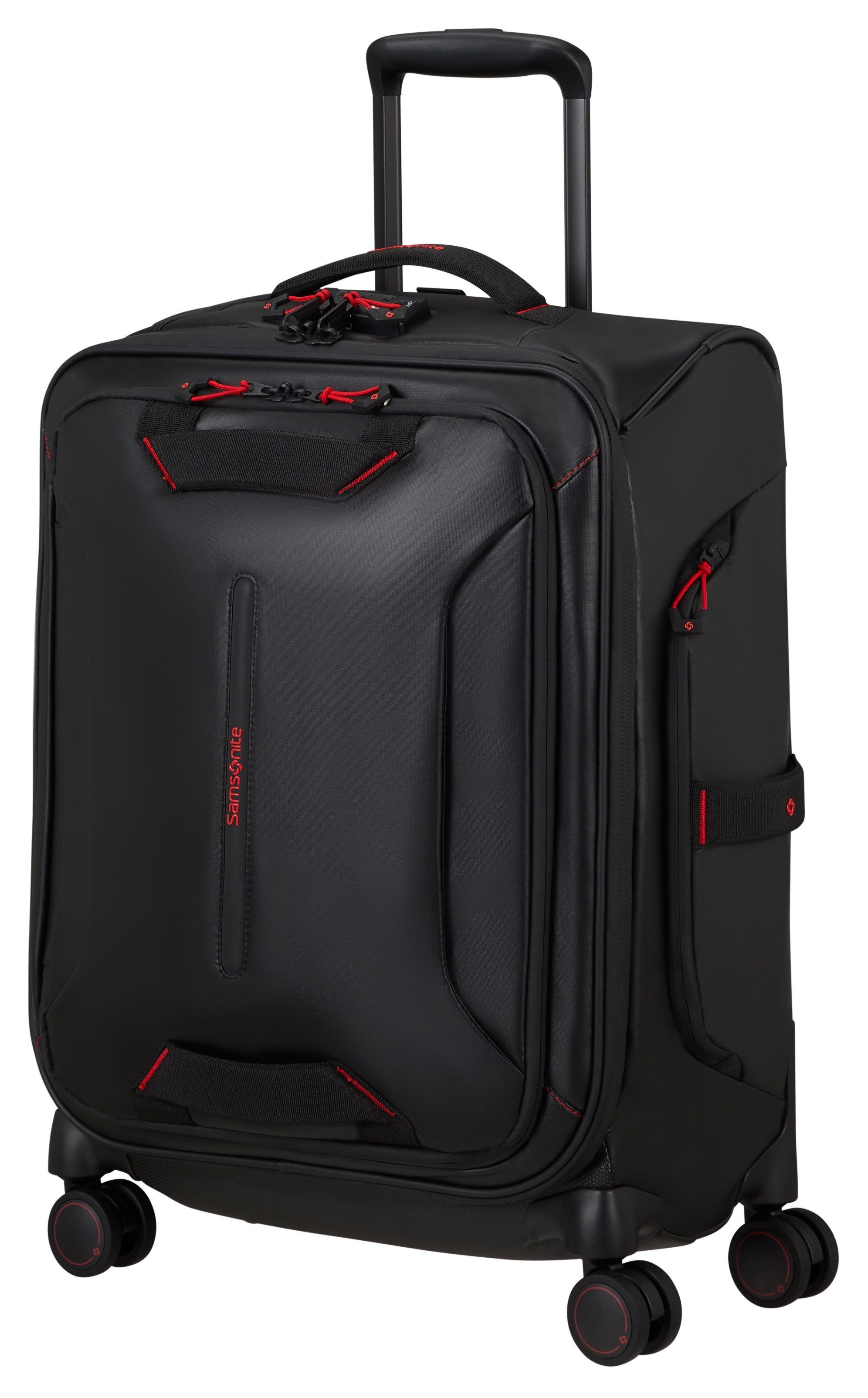 Samsonite Weichgepäck-Trolley ECODIVER, verschiedene Größen und Farben, 4 Rollen, Koffer Reisegepäck Weichgepäck-Koffer Fronttasche