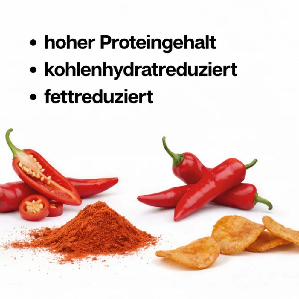 Layenberger Nutrition Group High Protein Hot & Sweet Chili Chips, 5 er Tray à 75 g