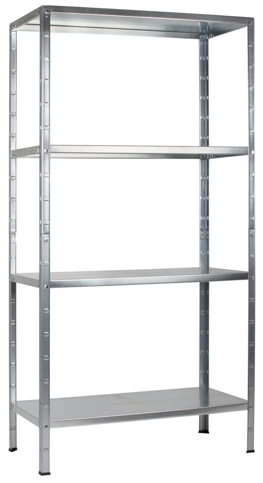 SCHULTE Regalwelt Steckregal mit 4 PowerMAX Fachböden, 65 kg Tragkraft, 180x90x40 cm (HxBxT)