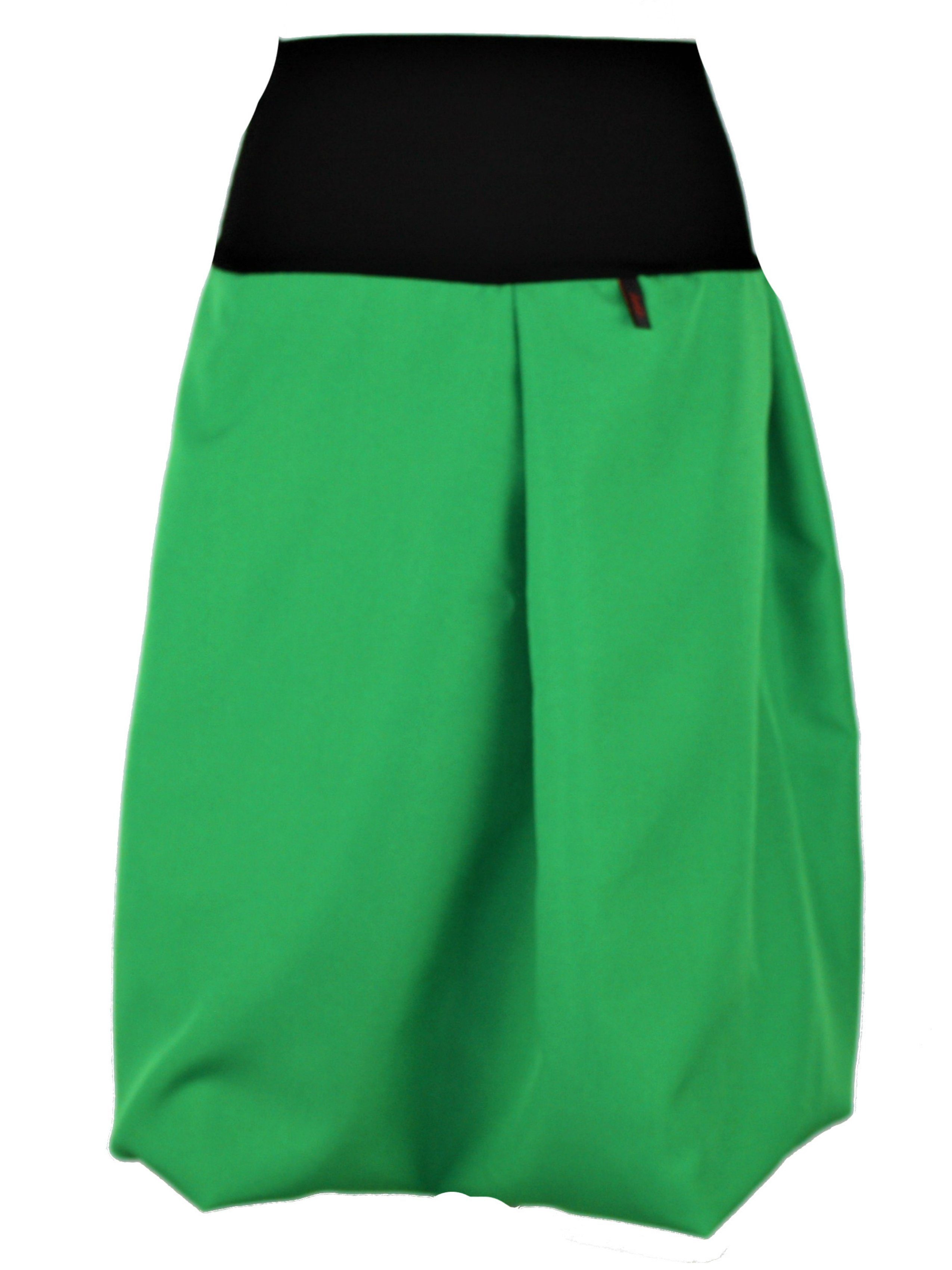 dunkle design Ballonrock 65cm Grün Dunkelgrün Türkis elastischer Bund