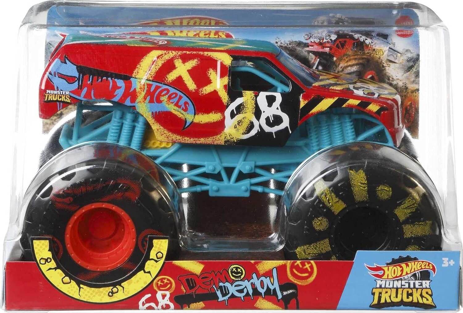 Mattel® Spielzeug-Monstertruck Mattel FYJ83; JDR01 - Hot Wheels Monster Truck 1:24 - Demo Derby