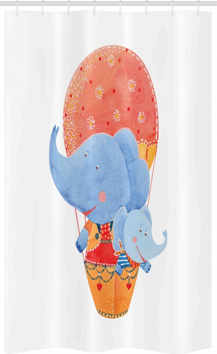 Abakuhaus Duschvorhang »Badezimmer Deko Set aus Stoff mit Haken« Breite