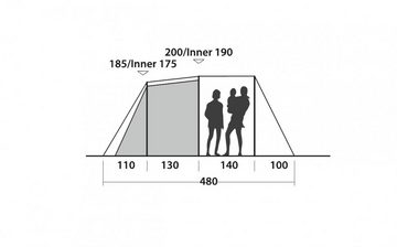 easy camp Tunnelzelt Huntsville 500, Personen: 5