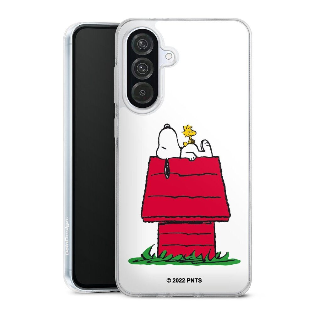 DeinDesign Handyhülle Snoopy Offizielles Lizenzprodukt Peanuts Snoopy and Woodstock Classic, Samsung Galaxy A56 5G Silikon Hülle Bumper Case Handy Schutzhülle