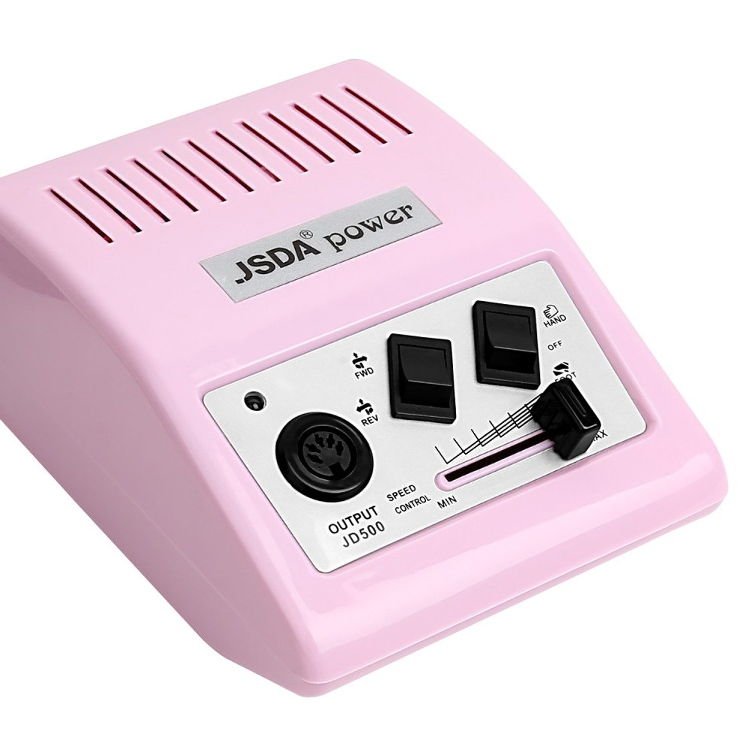 JSDA Maniküre-Pediküre-Set, Nagelfräser 30000 U/min mit Fußpedal & 4 Bits