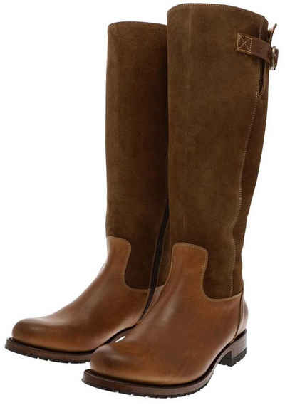 Sendra Boots CHIQUITA 17778 Braun Stiefel Rahmengenähter Damen Lederstiefel