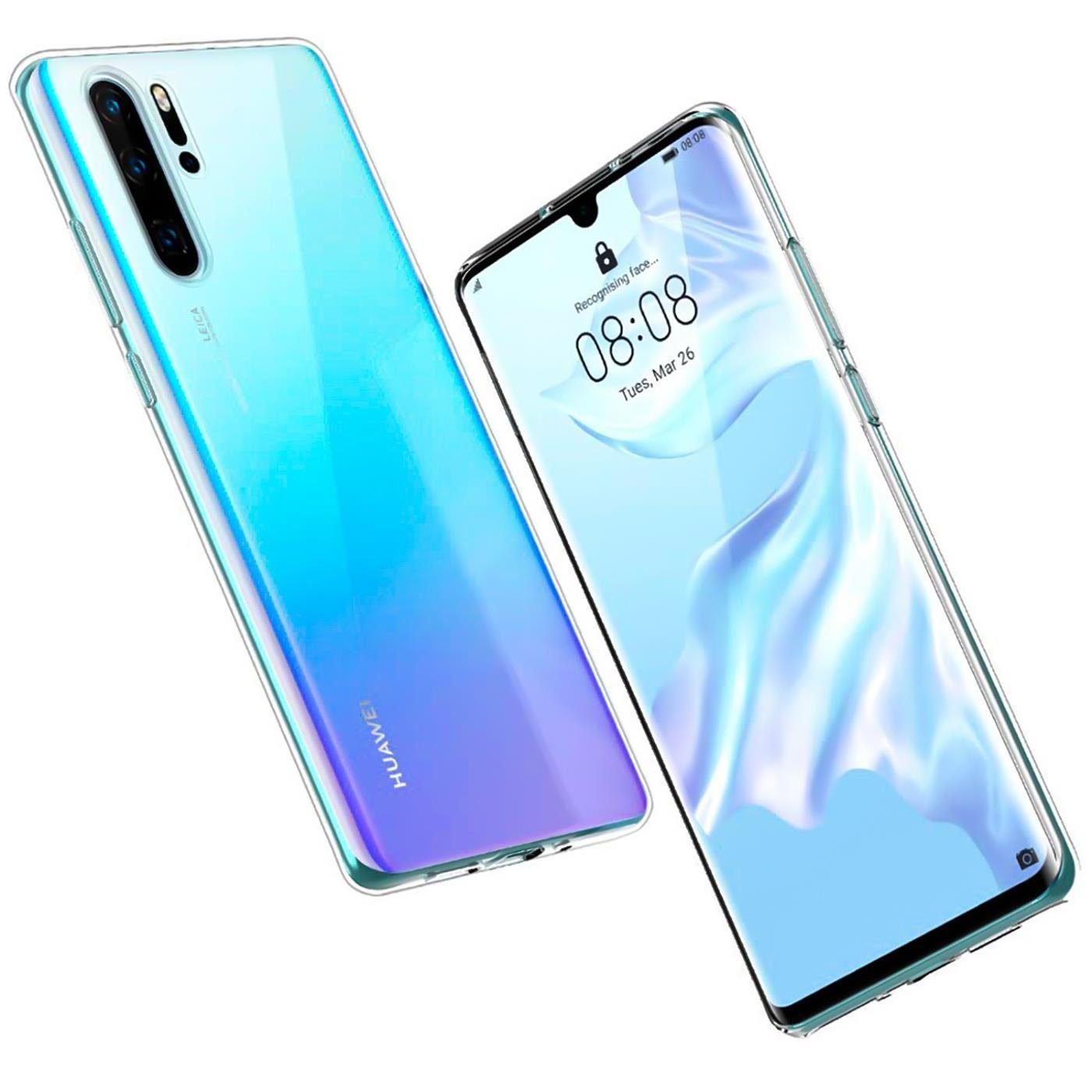 CoolGadget Handyhülle Transparent Ultra Slim Case für Huawei P30 Pro 6,5 Zoll, Silikon Hülle Dünne Schutzhülle für Huawei P30 Pro Hülle