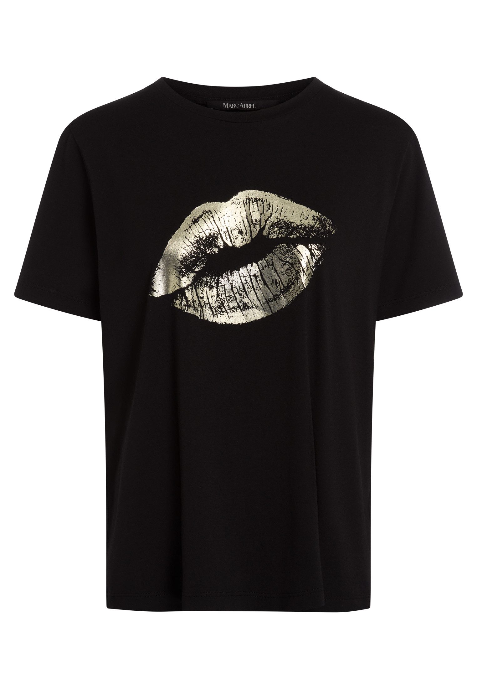 MARC AUREL T-Shirt mit Kussmund Print günstig online kaufen
