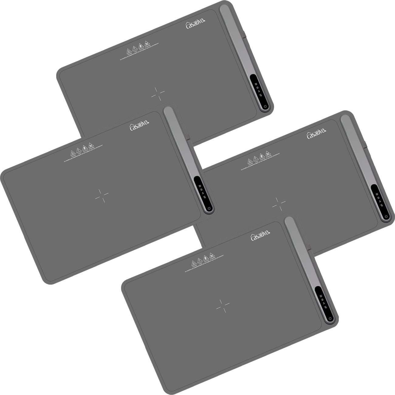Casativo Warmhalteplatte aus Silikon Elektrischer Speisenwärmer 250W 55-100°C Rollbar 61x40cm, Rollbar, 3 Stufen (55–100 °C), IP20, Touch-Display, 1er/2er/4er Set