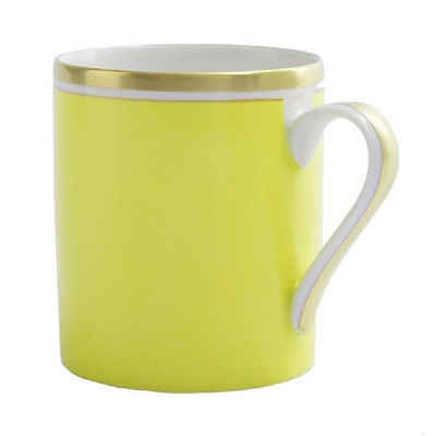 Reichenbach Tasse Kaffeebecher mit Henkel Colour Gelb Gold