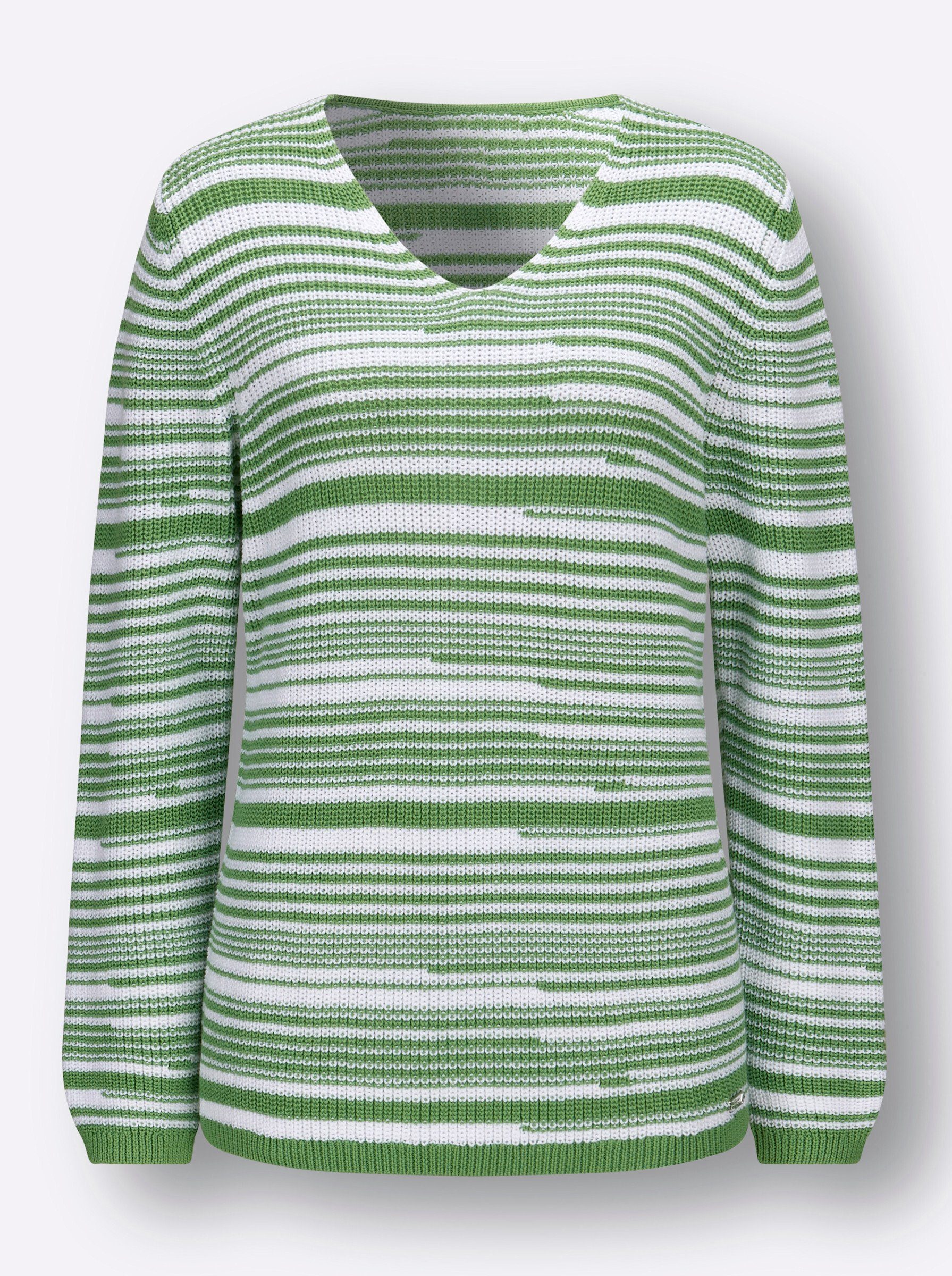 Witt Strickpullover V-Ausschnitt-Pullover .