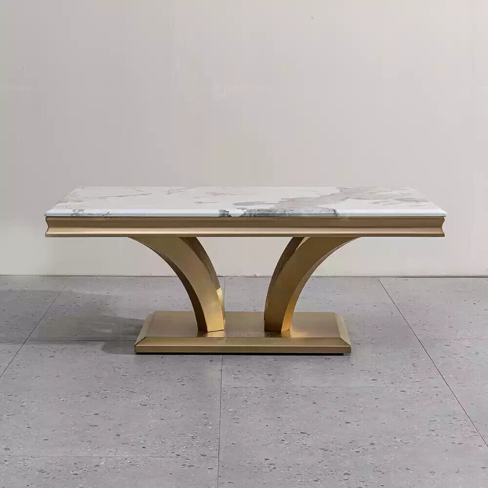 Xlmoebel Couchtisch Designer Wohnzimmer Tisch Luxus Couchtisch Möbel Gold (1-St., 1x Couchtisch), Hergestellt in Europa