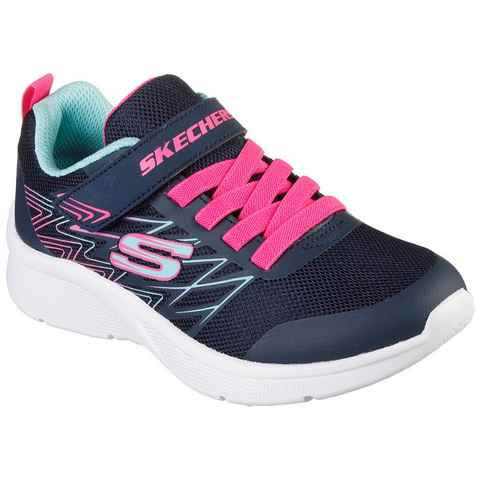 Skechers Kids MICROSPEC BOLD DELIGHT Sneaker mit bunten Kontrast-Details, Freizeitschuh, Halbschuh, Schnürschuh