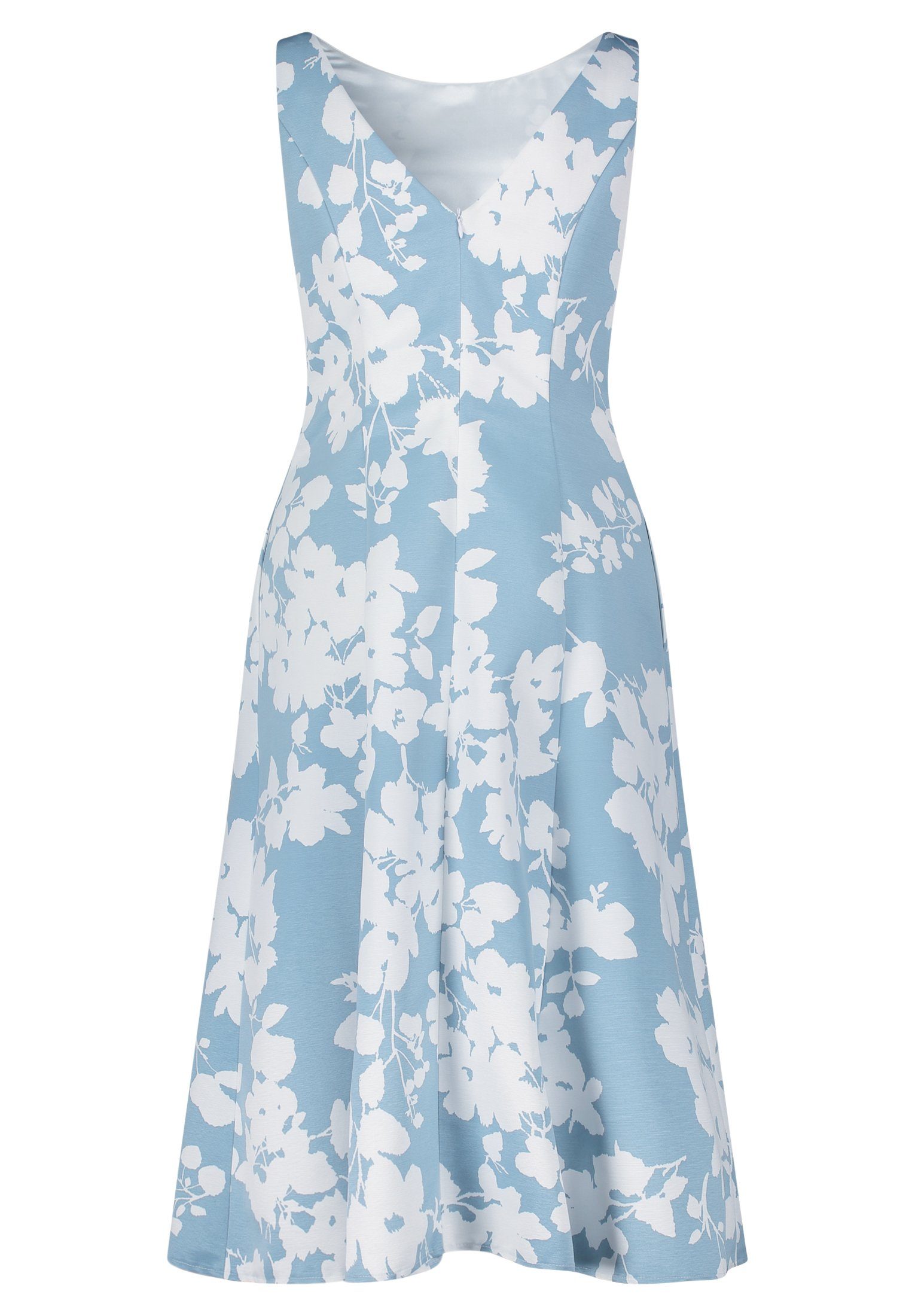 Blue/White (1-tlg) mit Mont Light Minikleid Blumenprint Vera