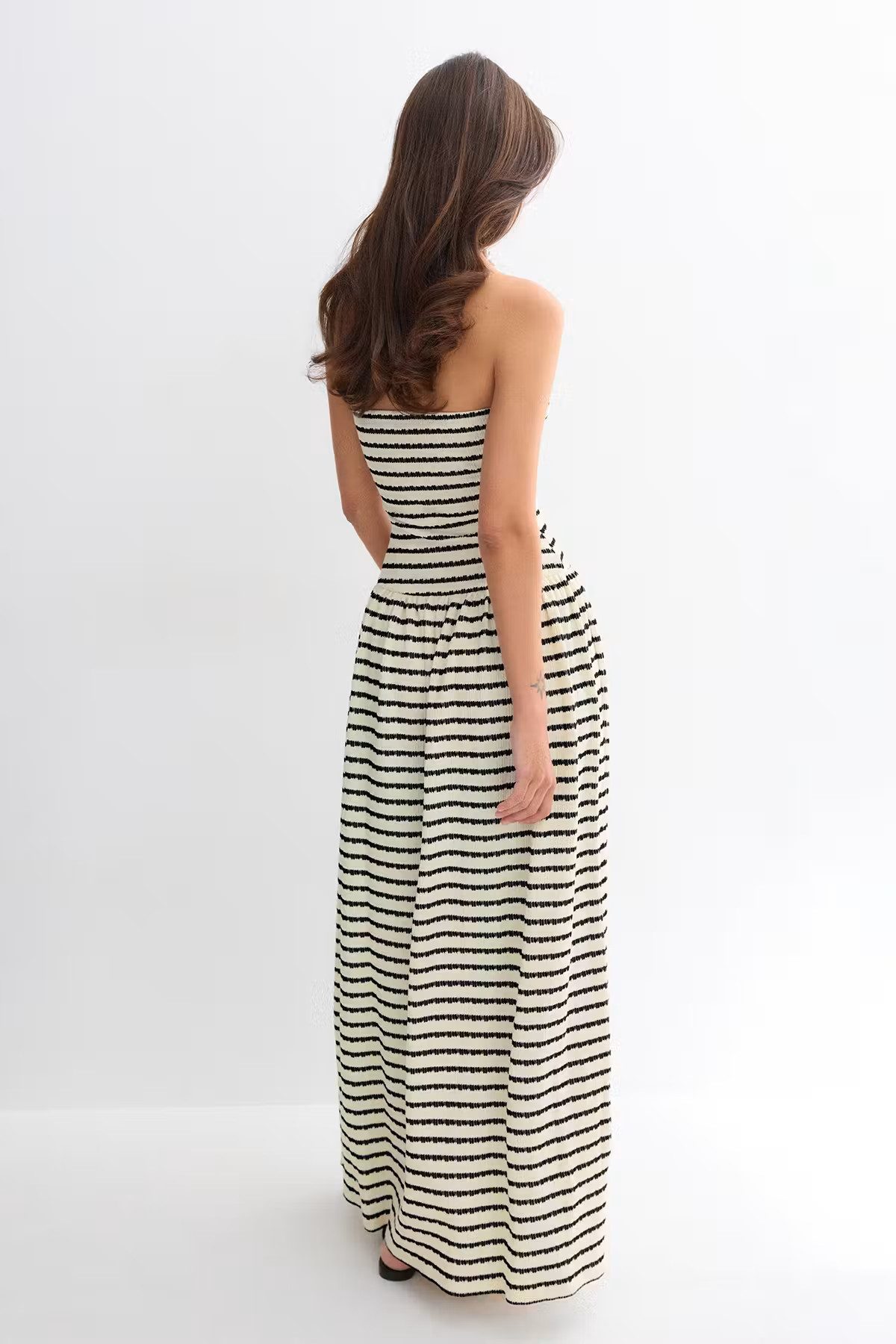 Gina Tricot Sommerkleid Dropped waist bandeau dress - Sommerkleid - gestreiftes Kleid