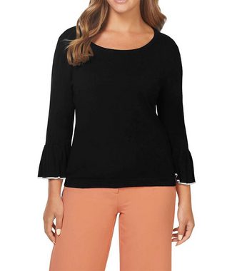 Ashley Brooke by heine Wickelpullover ASHLEY BROOKE Damen Designer-Volantpullover, schwarz