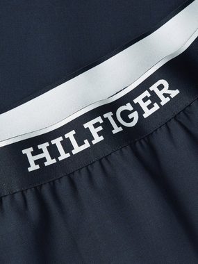 Tommy Hilfiger Bleistiftrock ELASTICATED SHORT SKIRT Webrock mit Logoschriftzug