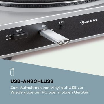 Auna »Fullmatic vollautomatischer Plattenspieler USB Vorverstärker schwarz« Plattenspieler