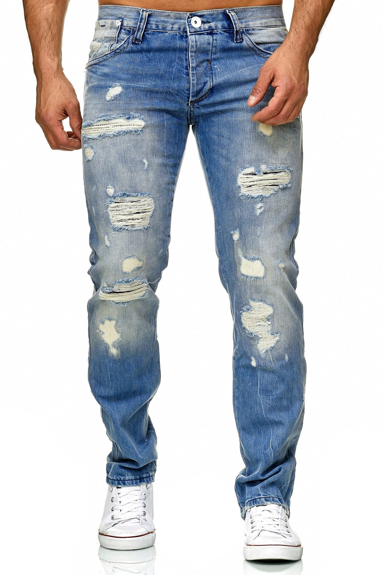 RedBridge Destroyed-Jeans Rebel Stil Regular Fit günstig online kaufen