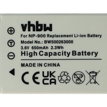 vhbw kompatibel mit Premier DM6331 Kamera-Akku Li-Ion 650 mAh (3,6 V)