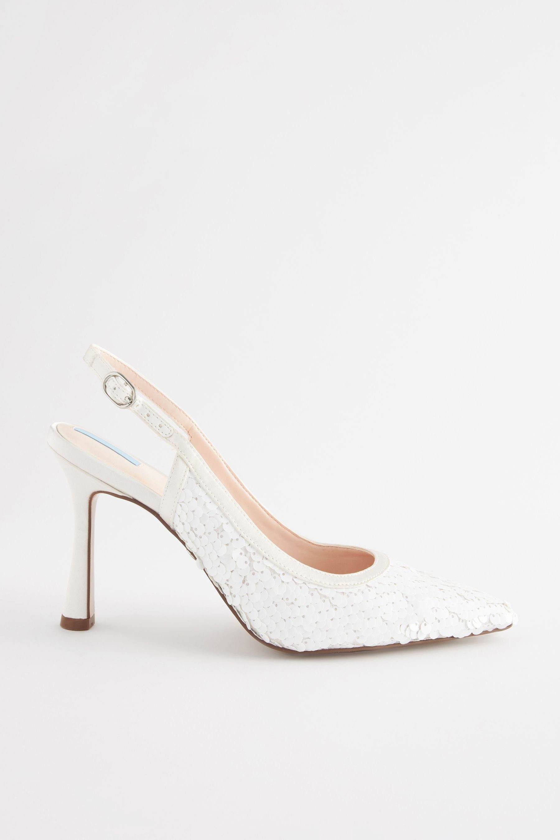 Forever Comfort® Brautschuhe Slingbacks Pailletten Slingpumps