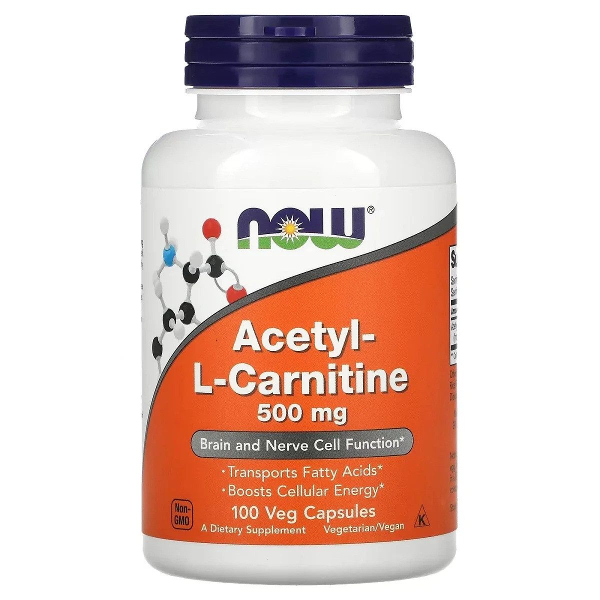now foods Acetyl L-Carnitine 500mg - 100 Kapseln Kapseln, 150 g, Kapseln