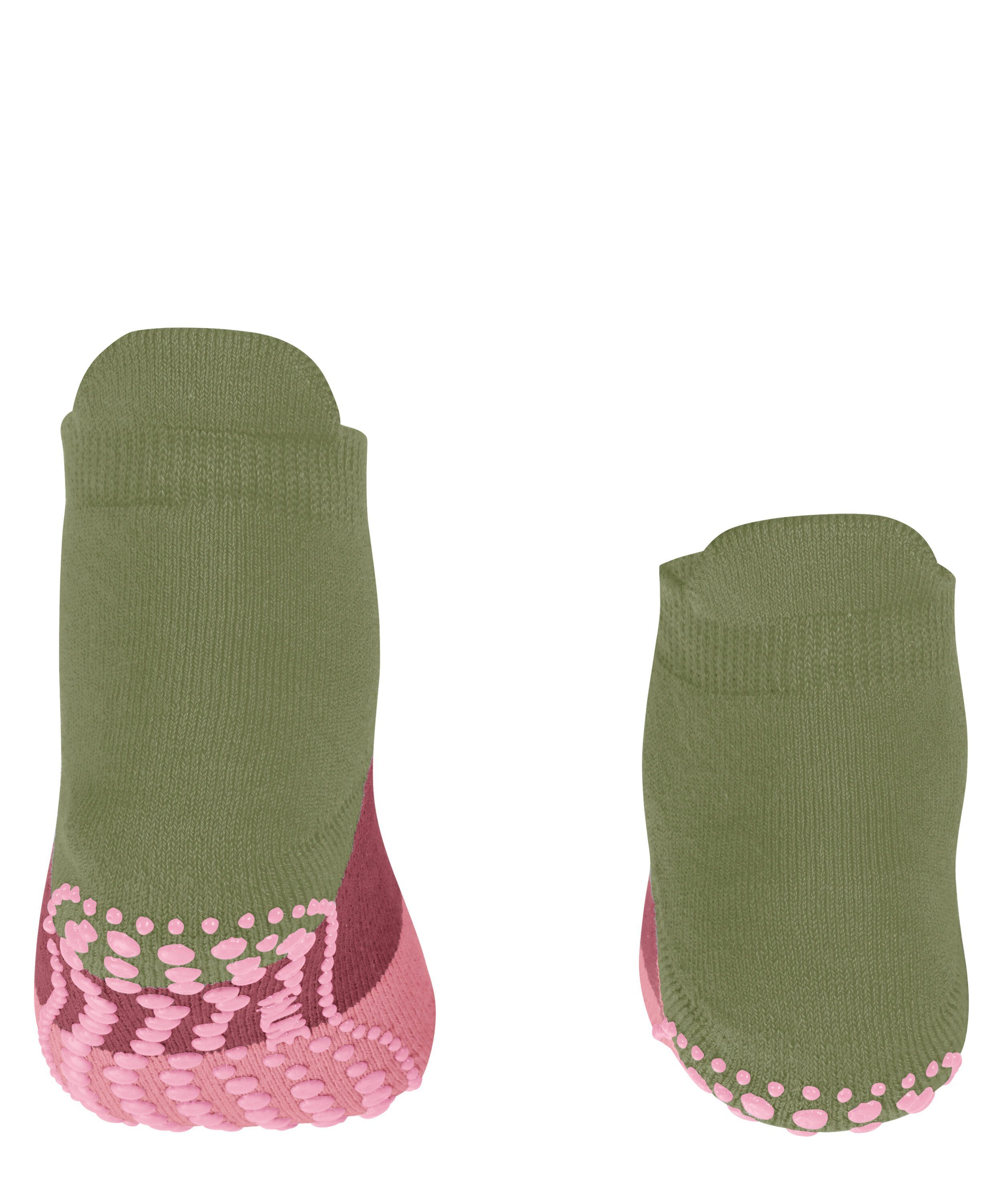 calla Colour rutschhemmendem (7756) Block FALKE (1-Paar) Noppendruck green mit Sneakersocken
