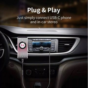 OLi AUX für Audiokabel für alle iPhone Car Schwarz Handy-Netzteile (1m Lightning 8 Pin zu 3,5mm Klinke Audiokabel MFi & Auto)