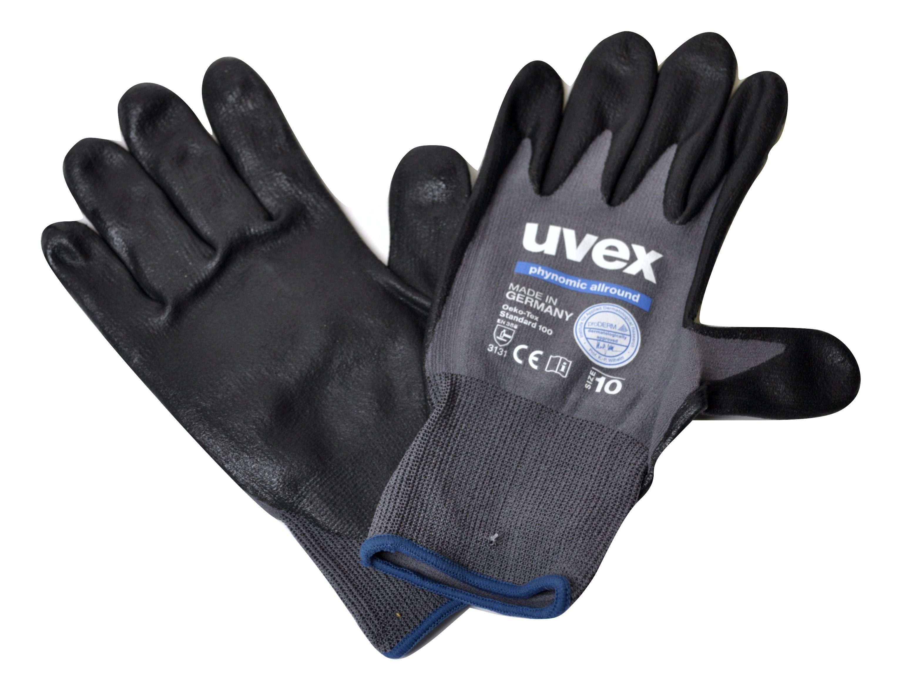 Uvex Montage-Handschuhe uvex 60049 Schutzhandschuhe allround Gr. phynomic