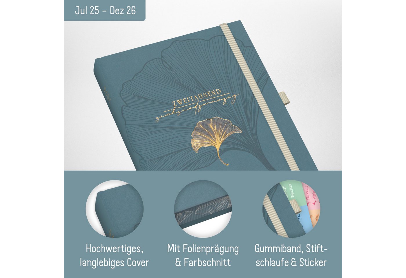 Thumbnail - Häfft Terminplaner Business-Timer Deluxe 2025/2026 / A5 / 18 Monate