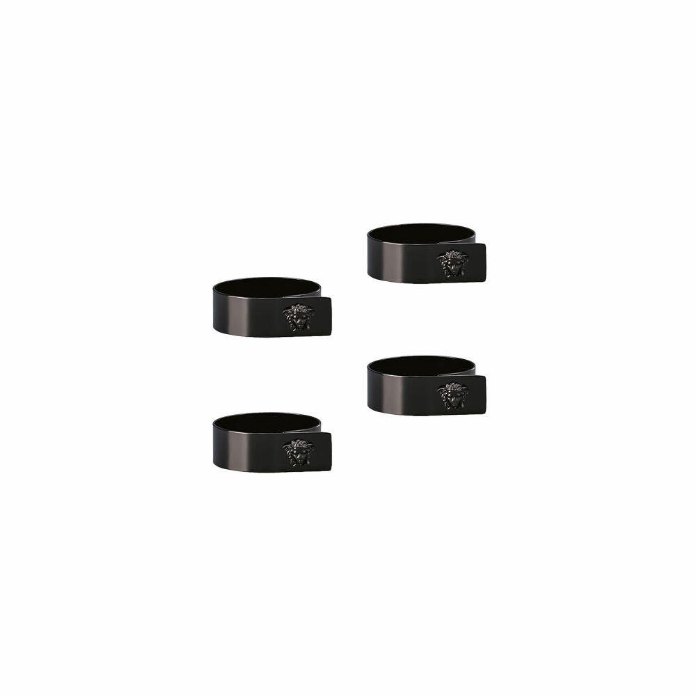 Rosenthal meets Versace Serviettenring 4er Set Medusa Black, Metall, (Set, 4-tlg)