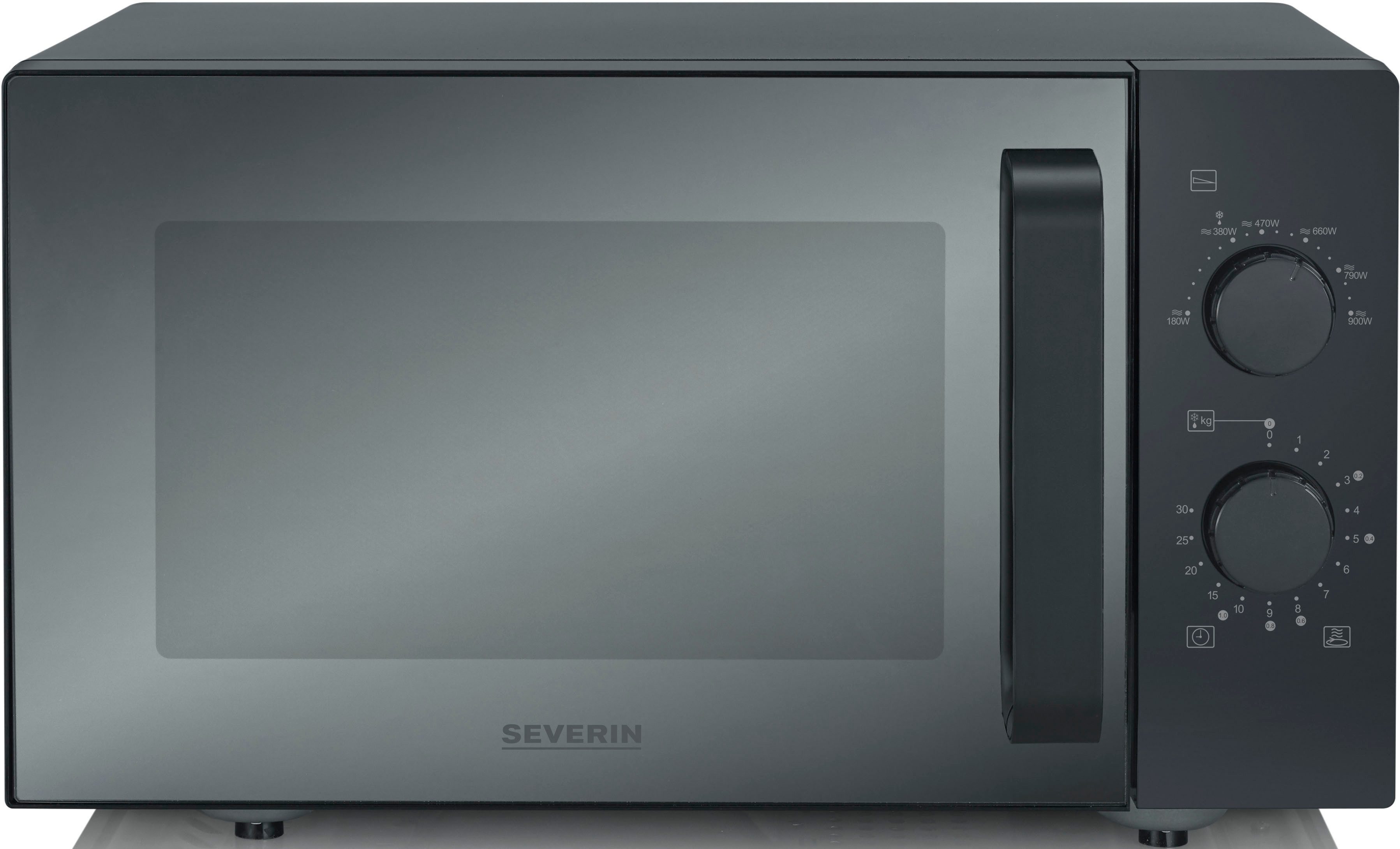 Severin Mikrowelle MW 7782, Mikrowelle, 25 l, Glasboden Mikrowellengerät mit großer Nutzfläche, Auftauen & Erhitzen