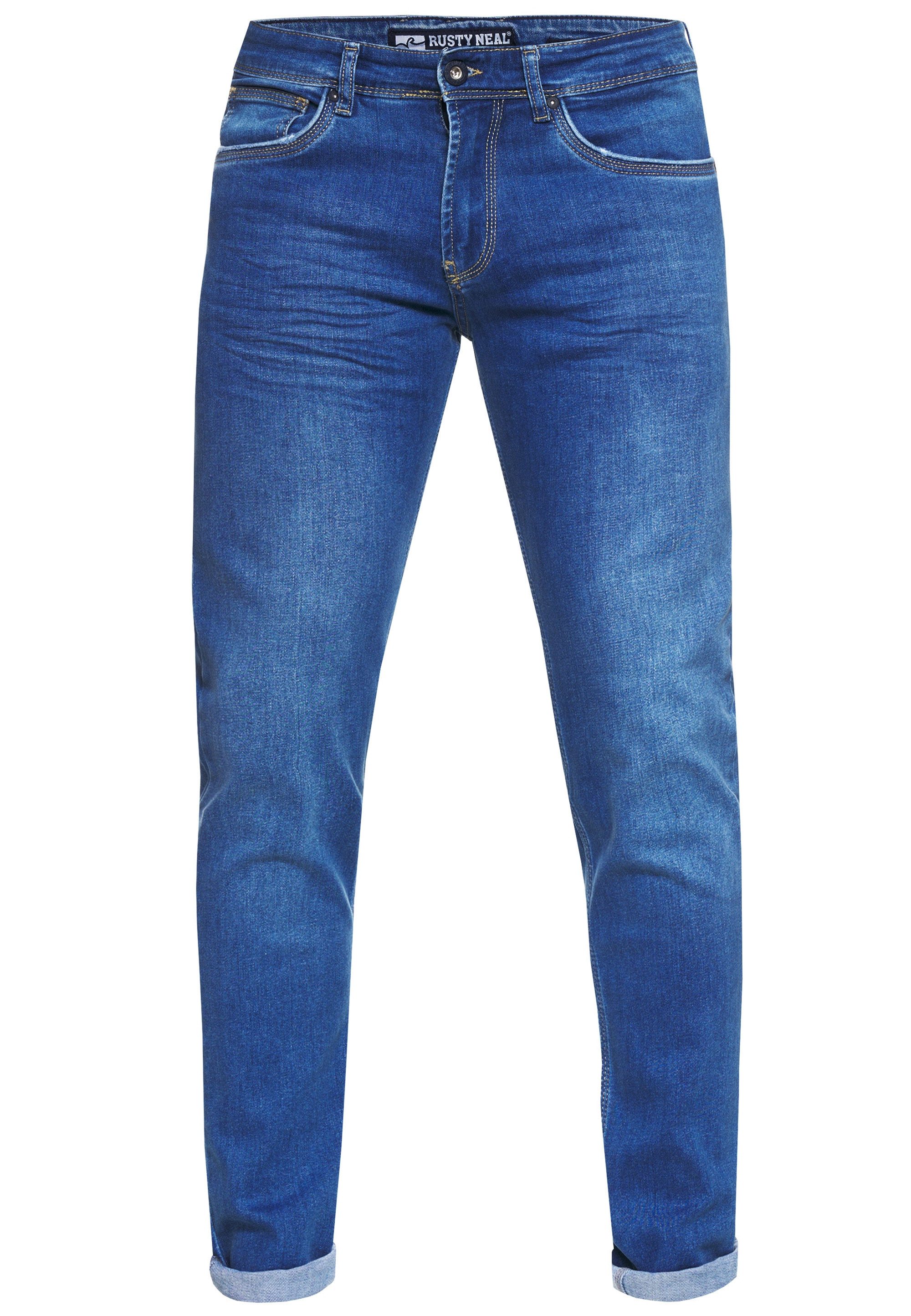 Rusty Neal Straight-Jeans MELVIN im klassischen 5-Pocket-Stil – Bild 4 von 5
