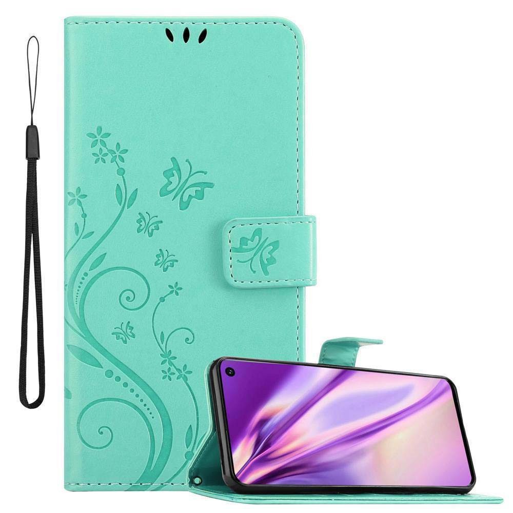 Cadorabo Handyhülle für Samsung Galaxy S10 4G Hülle Samsung Galaxy S10 4G, Hülle Schutzhülle Blumen Flower mit Standfunktion Kartenfach Magnet