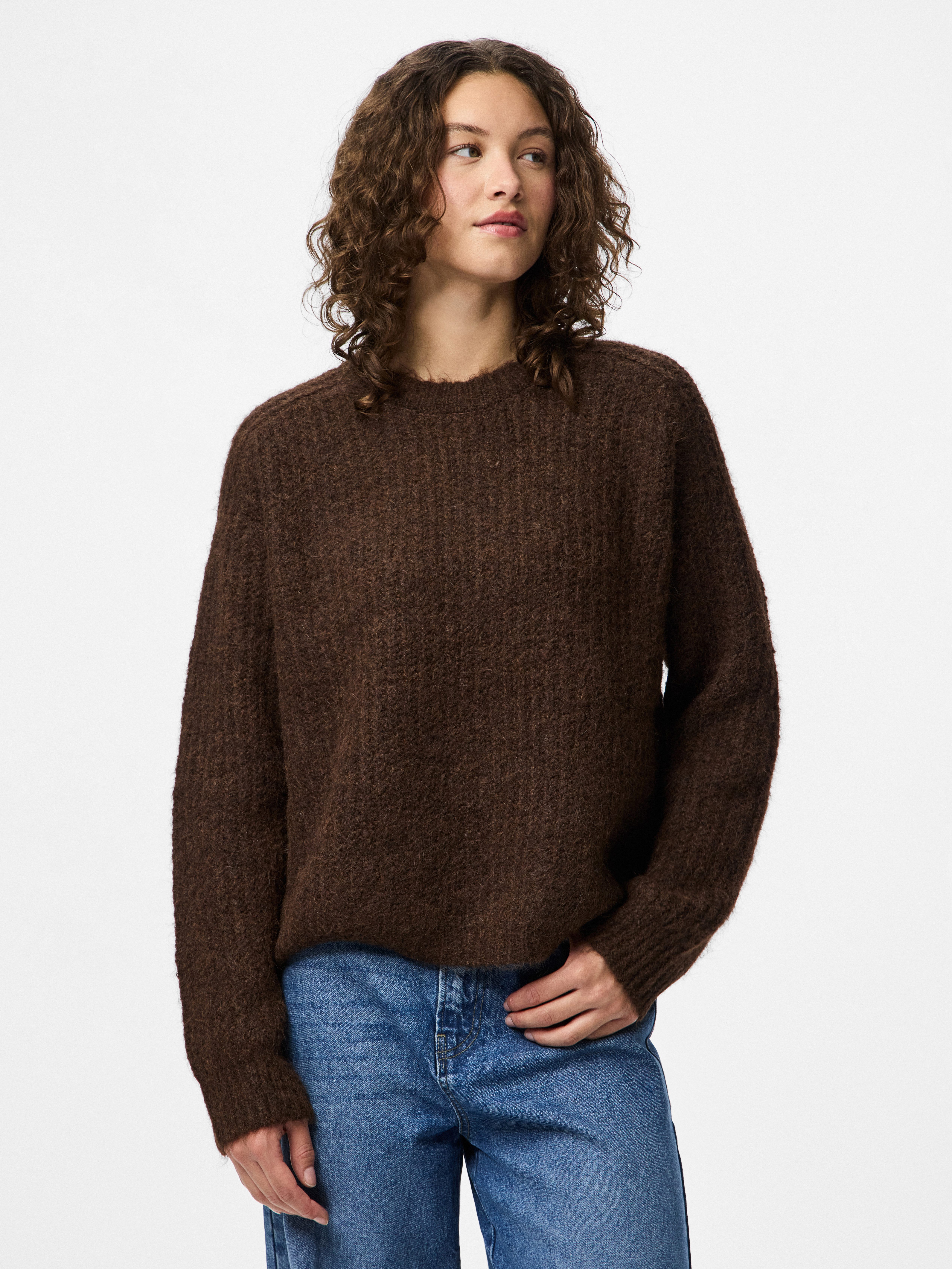 pieces Strickpullover PCCLEO LS O-NECK CHUNKY günstig online kaufen
