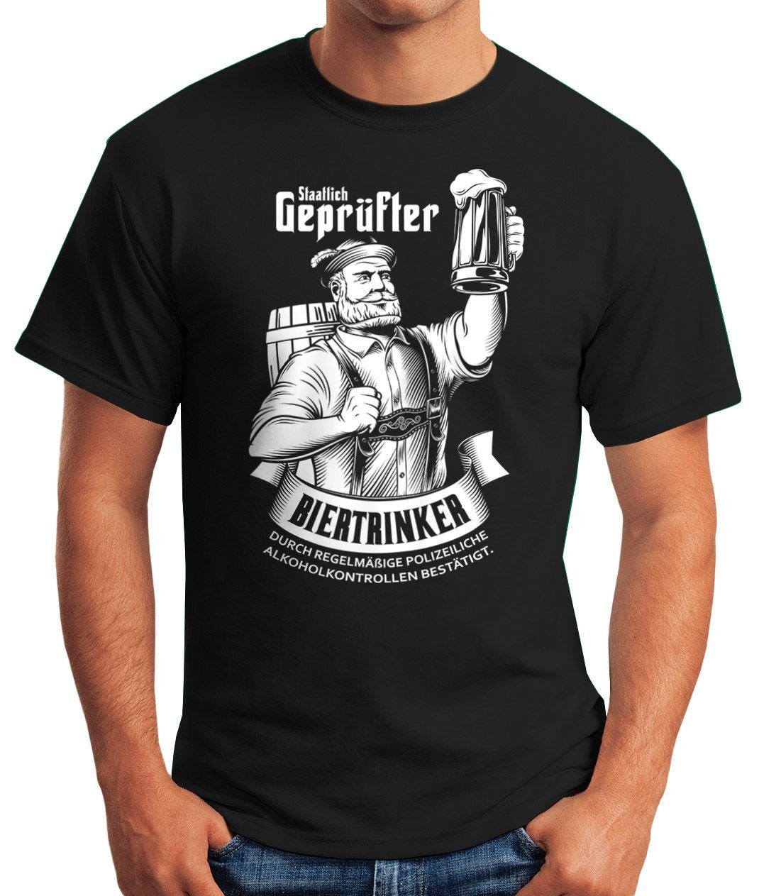 MoonWorks Print-Shirt Herren T-Shirt Staatlich geprüfter günstig online kaufen