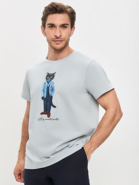 CAT by maniita lacitta Kurzarmshirt T-Shirt PROFESSOR CAT (1-tlg) mit moder günstig online kaufen