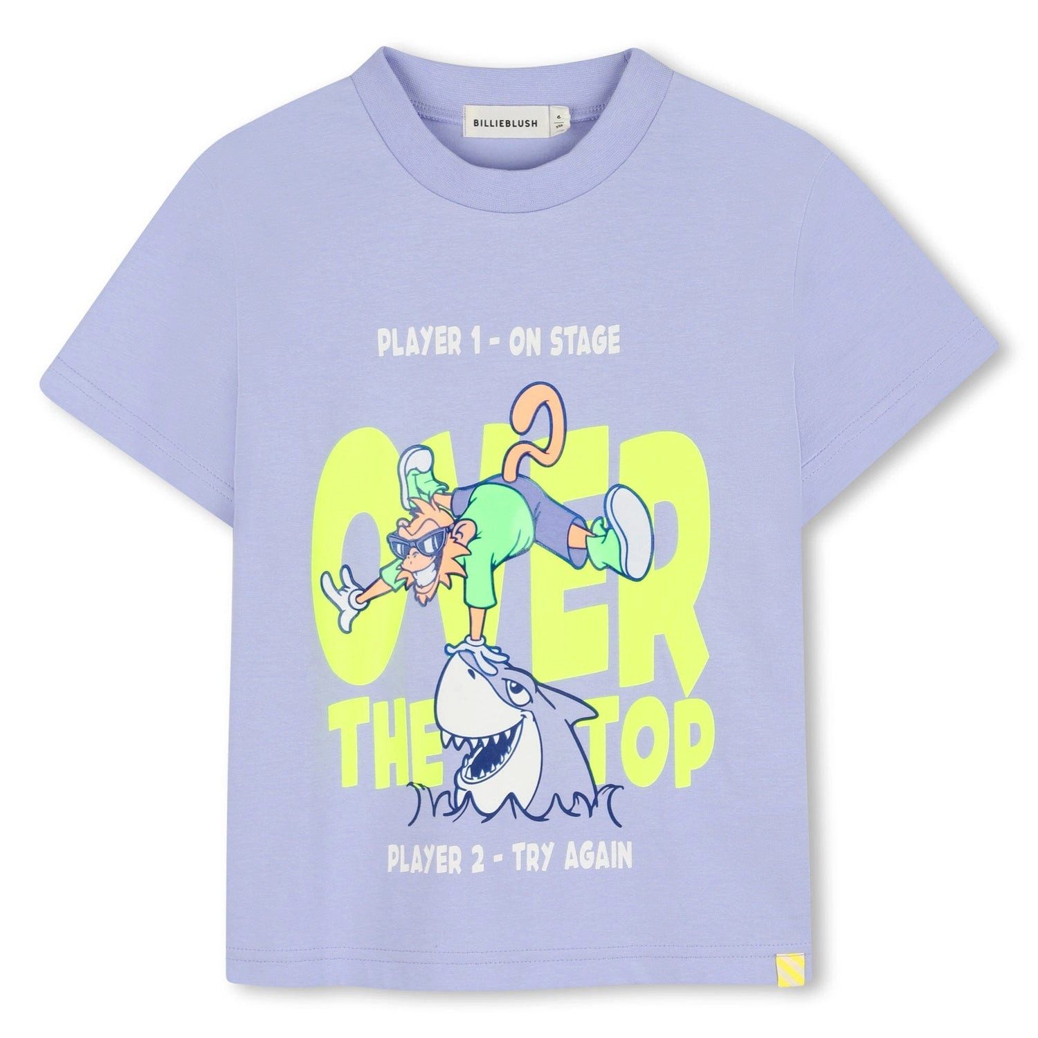 Billieblush T-Shirt BILLIEBLUSH Jungen Kurzarm-T-Shirt – Engel Blau (Over the Top“ Print)