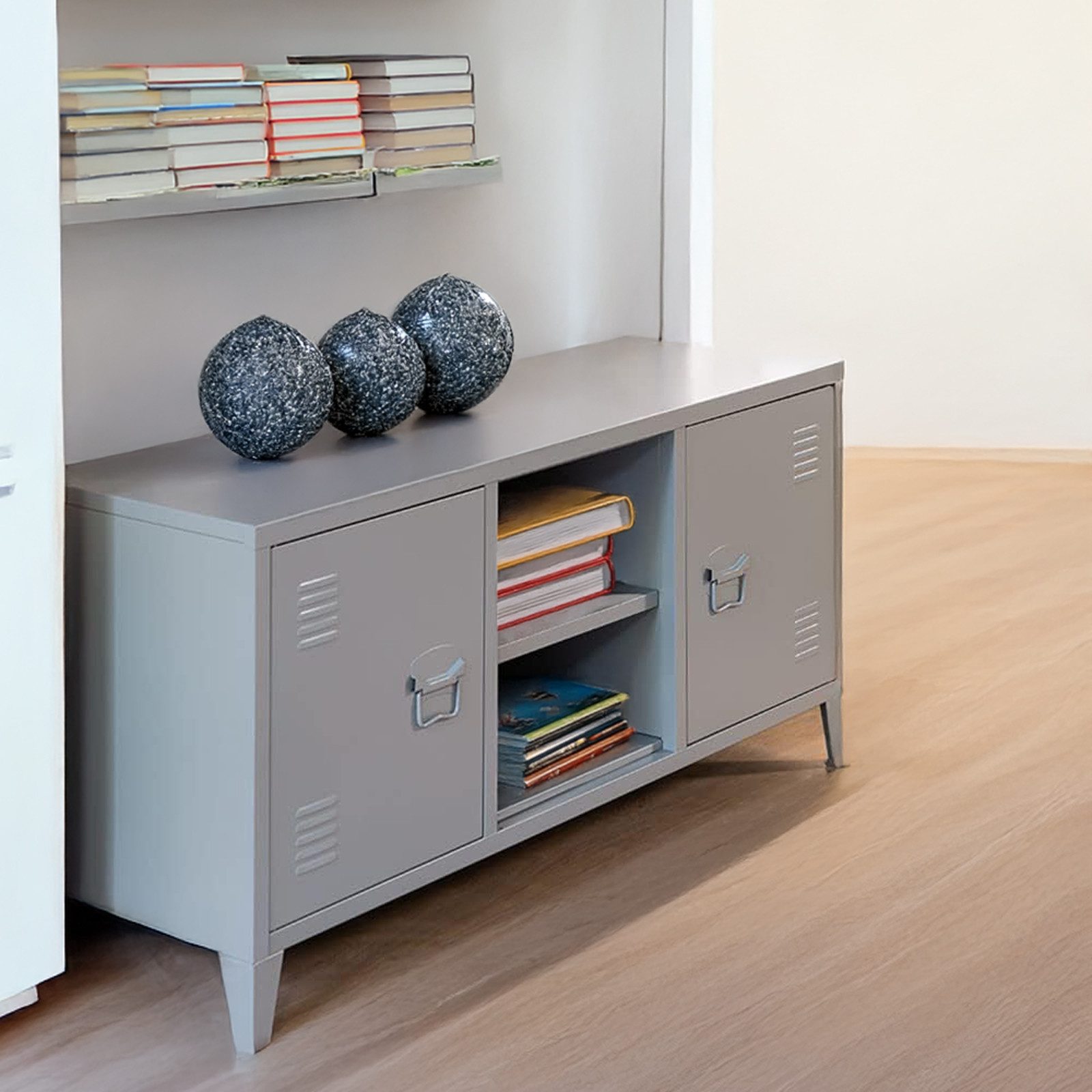 osoltus Raumteiler Industrial Sideboard Stahl Schrank günstig online kaufen