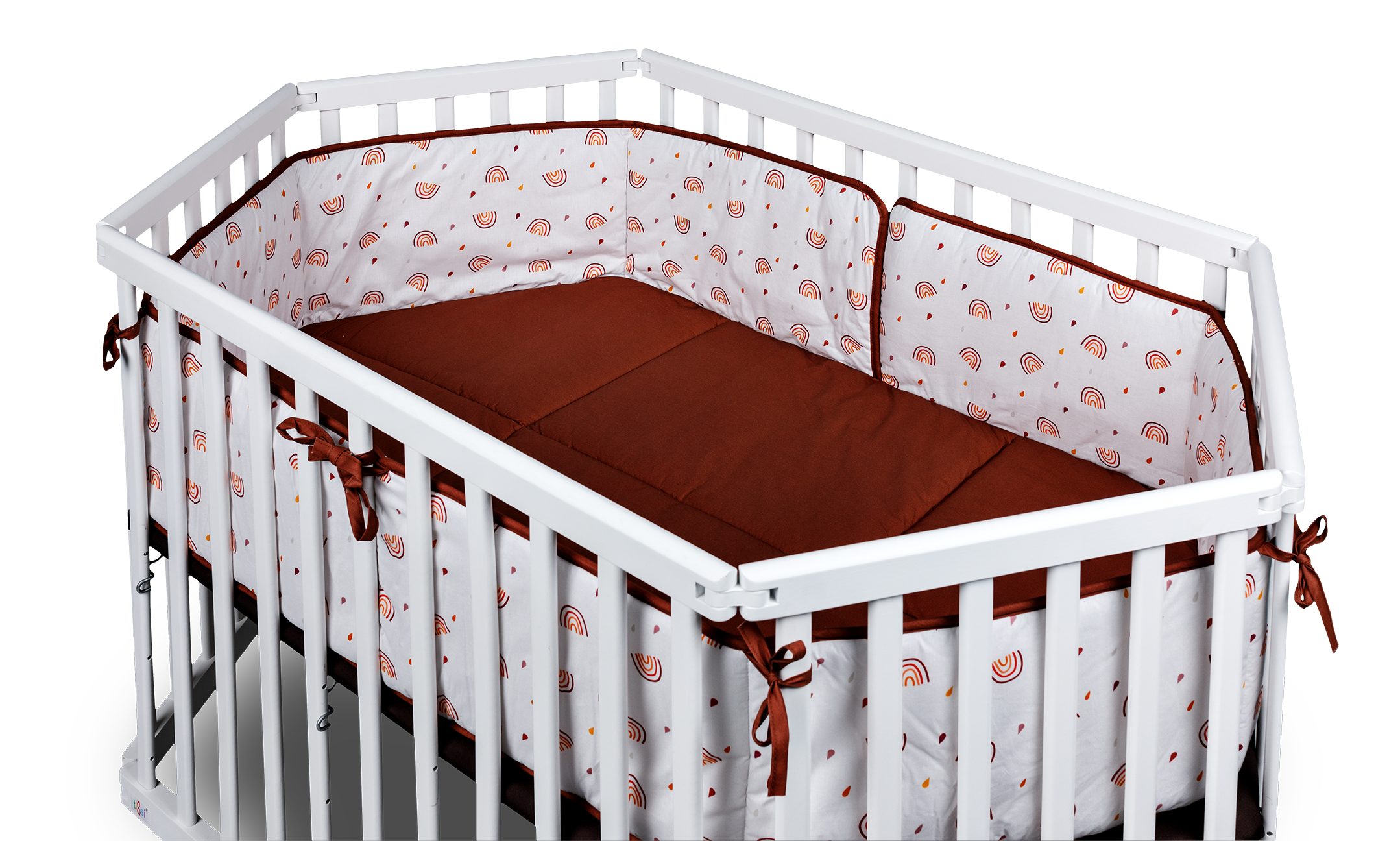 tiSsi® Laufgittereinlage Nestchen / Einlage LIES RAINBOW 80x136 cm